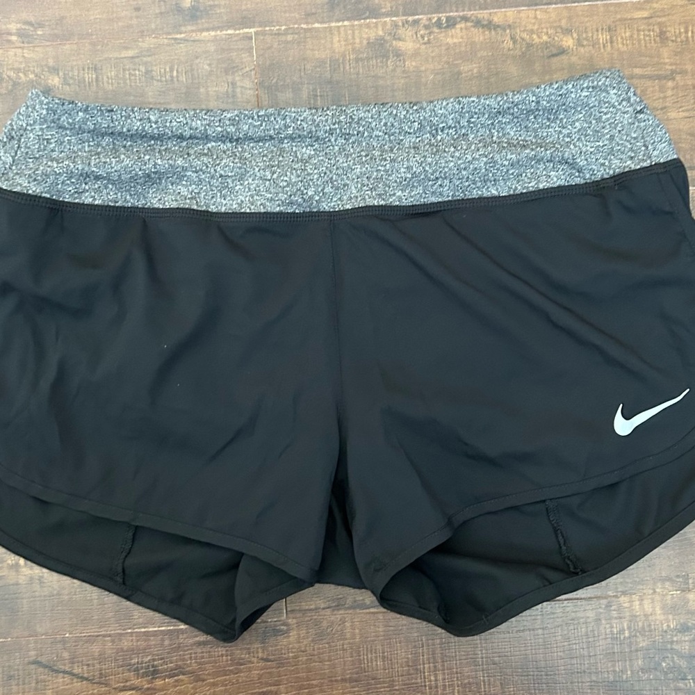 Nike Dri-Fit Black and Gray Athletic Shorts